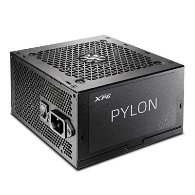 Abbildung von XPG Pylon 80 Plus Bronze ATX Netzteil (leiser 120 mm FDB Lüfter, japanischer Hauptkondensator, industrielle Schutzschaltungen, 550 Watt, EU, Schwarz)