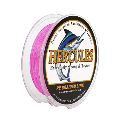 Abbildung von Hercules Super Cast 100m 2000m 109 2196 Yards Geflochtene Angelschnur 6lb 100lb Test für Salzwasser Süßwasser PE Geflecht Fischdraht Superline 4 Stränge