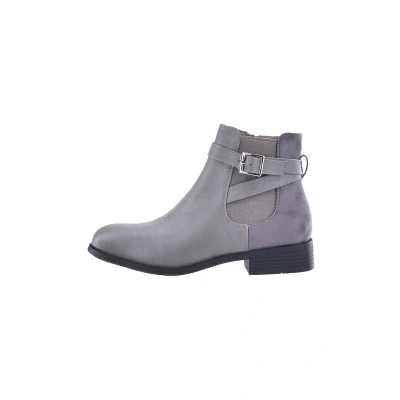 Abbildung von Elara Damen Stiefelette Chelsea Ankle Boots Chunkyrayan C298 Grey 40