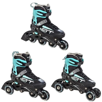Abbildung von Verstellbare Rollschuhe 3in1 Profession Schwarz/Mint