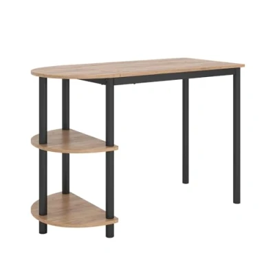 Abbildung von Vicco Bartisch Freetown, Goldkraft Eiche/Schwarz, 110 x 50 cm mit offene Ablagen