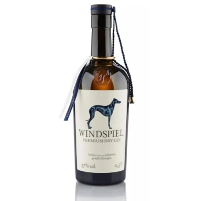 Abbildung von Windspiel London Dry Gin 47% vol. 1 x 0,5 Liter International ausgezeichneter aus der deutschen Vulkaneifel