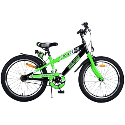 Abbildung von Volare Kinderfahrrad 20 Zoll Kinder Jungen Fahrrad Rad Sportivo Grün 22115, 1 Gang, Seitenständer, Schutzbleche, Trinkflasche, Klingel
