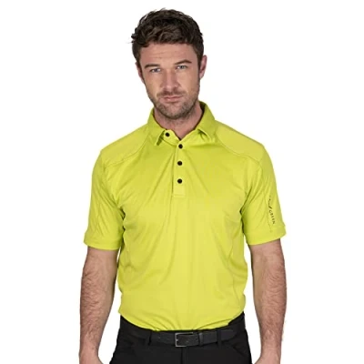 Abbildung von Insel Grün Herren 4 Taste CoolPass Polo Hemd Lime XXXL