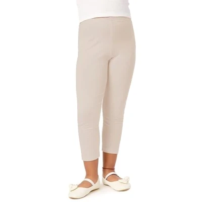Abbildung von Merry Style Mädchen 3/4 Leggings aus Viskose MS10 131 (Beige, 152 cm)
