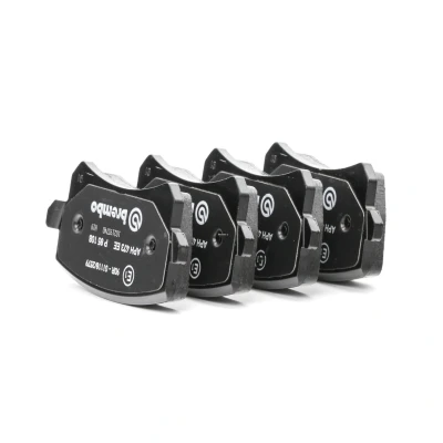 Abbildung von BREMBO P 85 108 Bremsbelagsatz exkl. Verschleißwarnkontakt mit Bremssattelschrauben Zubehör VOLKSWAGEN: Passat B7 Alltrack, CC, Variant