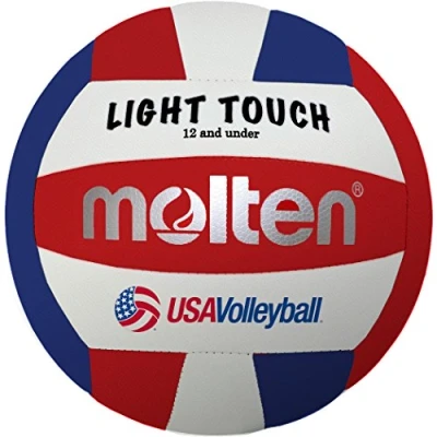 Abbildung von Molten Volleyball Light Touch, rot/weiß/blau, MS240 3, Unisex, Jugendliche, 12 &amp; Under