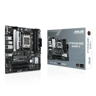 Abbildung von ASUS Prime B650M A Gaming Mainboard Sockel AMD AM5 (Ryzen 7000, micro ATX, DDR5 Speicher, PCIe 5.0, WiFi 2.5G Ethernet, BIOS Flashback, USB 3.2 Gen 2, Aura Sync)