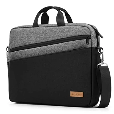 Abbildung von bagasin Laptoptasche Laptop Aktentasche Passt bis zu 15 15,6 16 Zoll Erweiterbare Wasserdichte Schultertasche Umhängetasche Tragetasche Notebooktasche PC Computer Tasche