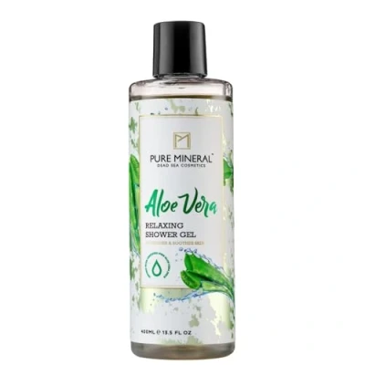 Abbildung von Pure Mineral Duschgel mit Aloe Vera Feuchtigkeit und natürliche Frische Für alle Hauttypen Ohne Silikone, Sulfate, Parabene 400ml