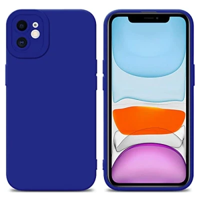 Abbildung von Cadorabo Hülle kompatibel mit Apple iPhone 11 Schutzhülle TPU Silikon Case Liquid Design Kameraschutz Slim Kratzfest Weiche Gummi Rundumschutz für in Blau
