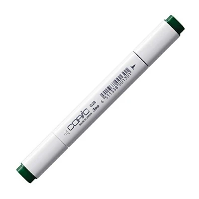 Abbildung von COPIC Classic Marker Typ G 28, Ocean Green, professioneller Layoutmarker, mit einer breiten und feinen Spitze