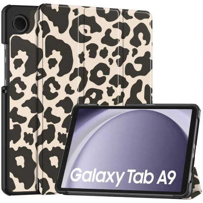 Abbildung von Design Trifold Klapphülle für das Samsung Galaxy Tab A9 Leopard
