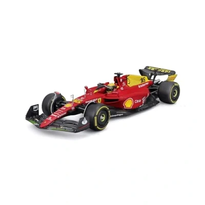 Abbildung von Bburago Sammlerauto Ferrari F1 75, 2022, Hardcase #16 Leclere, Maßstab 1:24
