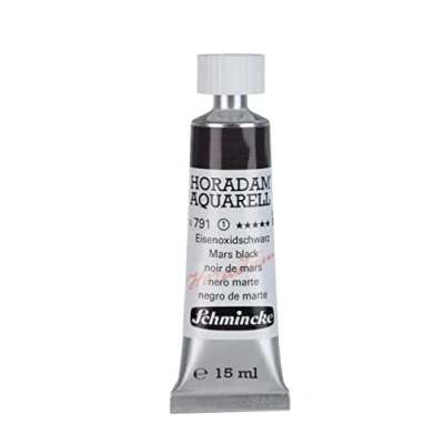 Abbildung von Schmincke HORADAM® AQUARELL feinste Künstler Aquarellfarben, Eisenoxidschwarz 15 ml