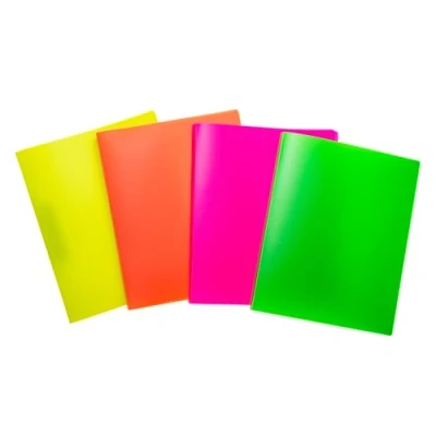 Abbildung von HERMA Ringbücher A4 Neon Transluzent Set, 12 Stück, schmal, 2 Ringe, 25 mm breit, Ringordner aus Kunststoff mit Niederhalter für Kinder, Jungen und Mädchen