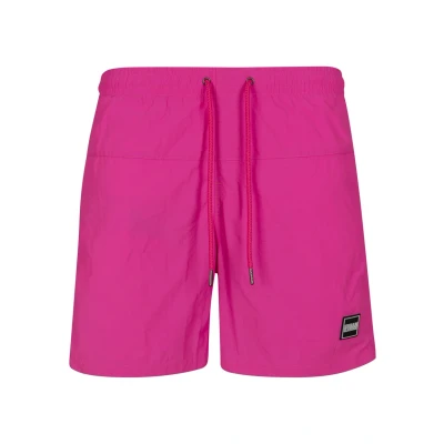 Abbildung von Urban Classics Block Badeshorts, Herren, Größe: 3XL, Neonpink