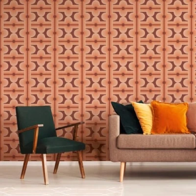 Abbildung von A.S. Création Vliestapete &quot;Retro Chic 3D Tapete Mustertapete Vintage 3D&quot;, matt, Kacheln für Schlafzimmer Küche Wohnzimmer Design modern