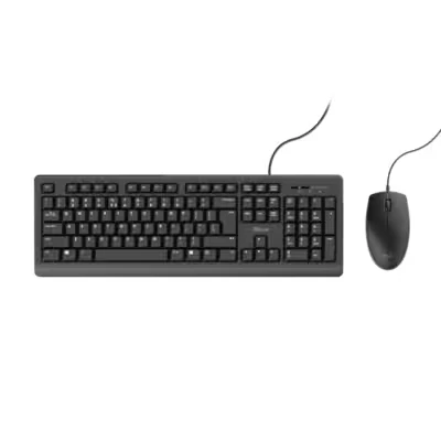 Abbildung von TRUST Primo Tastatur &amp; Maus Set, kabelgebunden, Deutsches QWERTZ Layout, Flüssigkeitsgeschützt