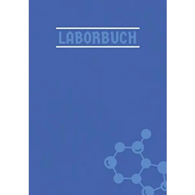 Abbildung von Laborbuch: Laborjournal A4 Nummeriert Labor Notizbuch mit Inhaltsverzeichnis Seite 100 Seiten kariert Laboratory Notebook Blau