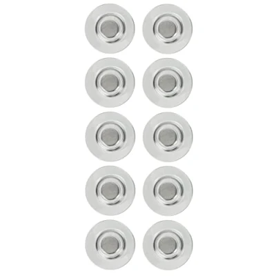Abbildung von Nobo Extra starke Glas Whiteboard Magnete, für magnetische Whiteboards und Planer, 6 x 80 g/m² A4 Blatt Papier, Zuhause oder Büro, 10 Stück, 32 mm, transparent, 1903854