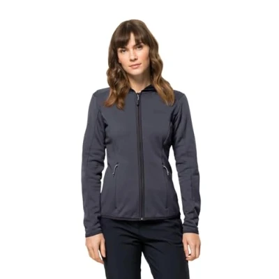 Abbildung von Jack Wolfskin Baiselberg FZ Fleecejacke, Damen, Größe: Medium, Dolphin