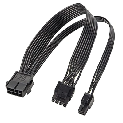 Abbildung von EPS12V CPU 8 Pin Buchse zu ATX 8Pin(4+4) und 4 Stecker Stromversorgungskabel EPS 12V für Motherboard 10.8 Zoll