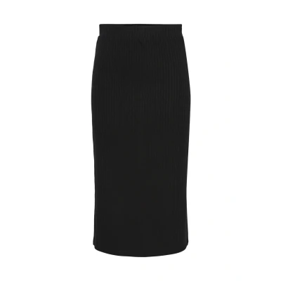 Abbildung von Pieces Pckylie MIDI Skirt Bleistiftrock, Damen, Größe: Small, Black