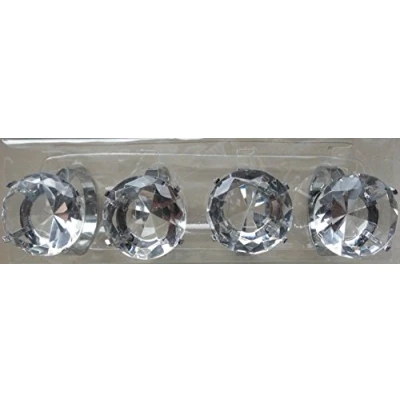 Abbildung von Unbekannt 4 Stück (1 Set) Servietten Ringe Serviettenhalter Serviettenring Glas Glasdiamant Kristall Tischdekoration