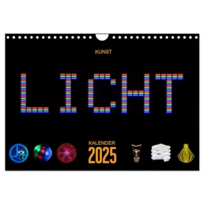 Abbildung von Kunst LICHT Kalender (Wandkalender 2025 DIN A4 quer), CALVENDO Monatskalender