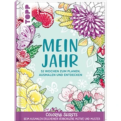Abbildung von Colorful Secrets: Mein Jahr mit Zauberpapier: 52 Wochen zum Planen, Ausmalen und Entdecken. für Erwachsene