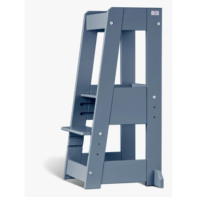 Abbildung von tiSsi® Stehhilfe Lernturm Felix, taubenblau, Made in Europe