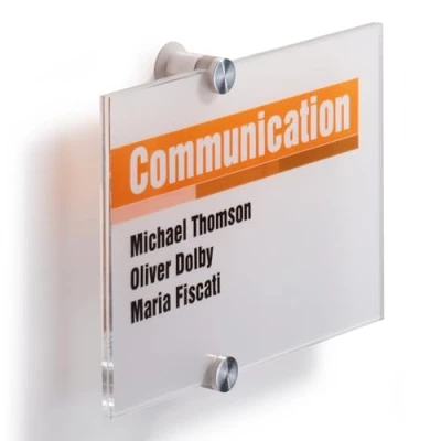 Abbildung von DURABLE Türschild 21,0 x 14,8 cm transparent