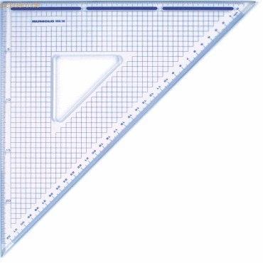 Abbildung von Rumold Zeichendreieck 45 Grad 36cm transparent
