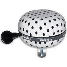 Abbildung von Fahrradklingel Basil Polkadot Ø80mm White/Black Dots