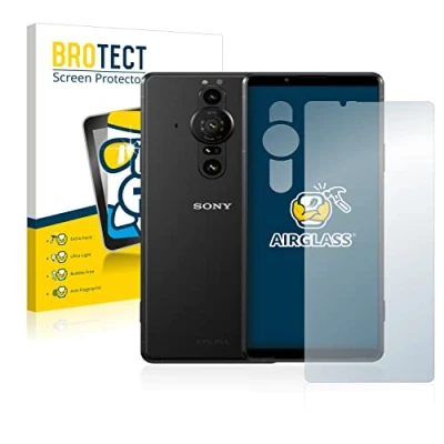 Abbildung von BROTECT Schutzglas für Sony Xperia Pro I (Display+Kamera) Schutzfolie Panzer Folie Glas [Extrem Kratzfest 9H, Anti Fingerprint, Ultra Transparent]