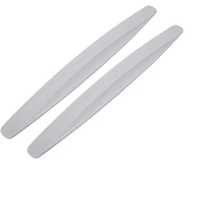Abbildung von Packung mit 2, WeFoonLo Universal Rubber Antikollision Car Ecke Stoßschutz Protector Anti Scratch Streifen Aufkleber (Grau)