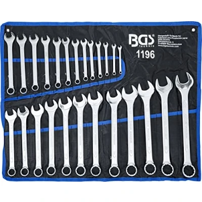 Abbildung von BGS Maulschlüssel Ringmaulschlüssel Satz, DIN 3113 A, 25 teilig, 6 32 mm