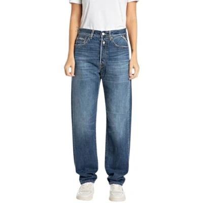 Abbildung von Replay Pants Jeans Relaxed Fit, Damen, Größe: 26x30, Dark blue