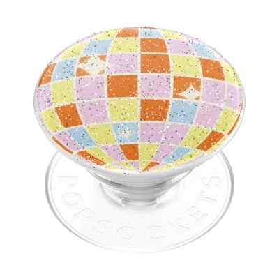 Abbildung von PopSockets Handy Griff Glitter Retro Disco