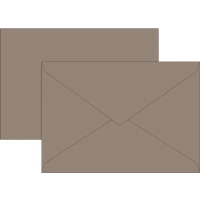 Abbildung von 5 x Brunnen Briefumschläge C6 Nassklebung taupe VE=10 Stück