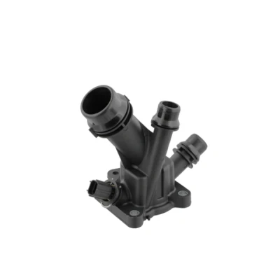Abbildung von TOPRAN 630 303 Kühlwasserthermostat 90 mit Dichtung Sensor Gehäuse, Kunststoffgehäuse VOLVO: S60 II, V50, V70 3