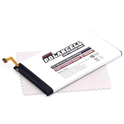 Abbildung von Ersatz Akku passend für Samsung Galaxy S10 Plus (G975F) (Ersetzt Originalakku EB BG975ABU) Polarcell mit mungoo Displayputztuch