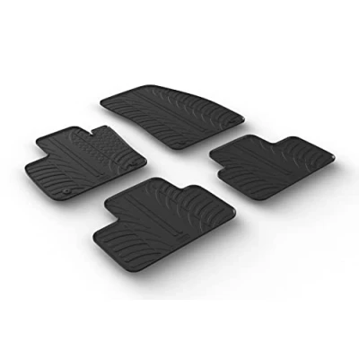 Abbildung von Gledring 0393 Fußmattensatz Gummi vorne und hinten 4 schwarz 750mm 550mm VOLVO: XC40
