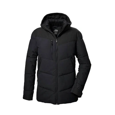 Abbildung von killtec Herren Steppjacke/Funktionsjacke in Daunenoptik mit Kapuze KOW 306 MN QLTD JCKT, schwarz, XL, 41838 000