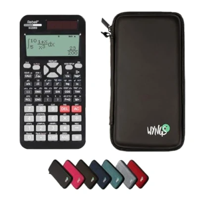 Abbildung von CALCUSO Sparpaket Schwarz mit Taschenrechner Rebell SC2080S