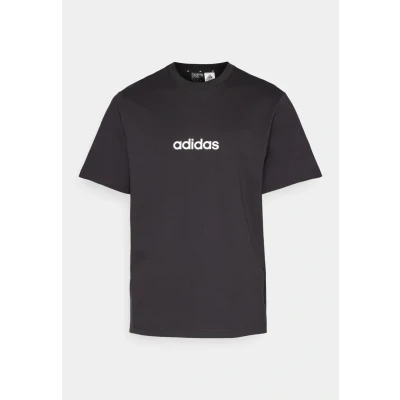 Abbildung von adidas Sportswear Essentials Linear Single Tshirt print, Herren, Größe: XS, Black white