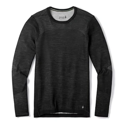 Abbildung von Smartwool Intraknit Thermal Merino BASE Layer CREW Strickpullover, Herren, Größe: Medium, Black/white