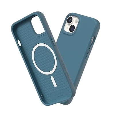 Abbildung von RhinoShield Case kompatibel mit [iPhone 14 Plus] SolidSuit MagSafe Stoßdämpfende &amp; schlanke Schutzhülle Premium Finish 3.5 Meter Fallschutz Ozeanblau