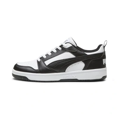 Abbildung von PUMA Rebound V6 Low Sneakers, Schuhe, Weiß/Schwarz/Weiß, 38.5